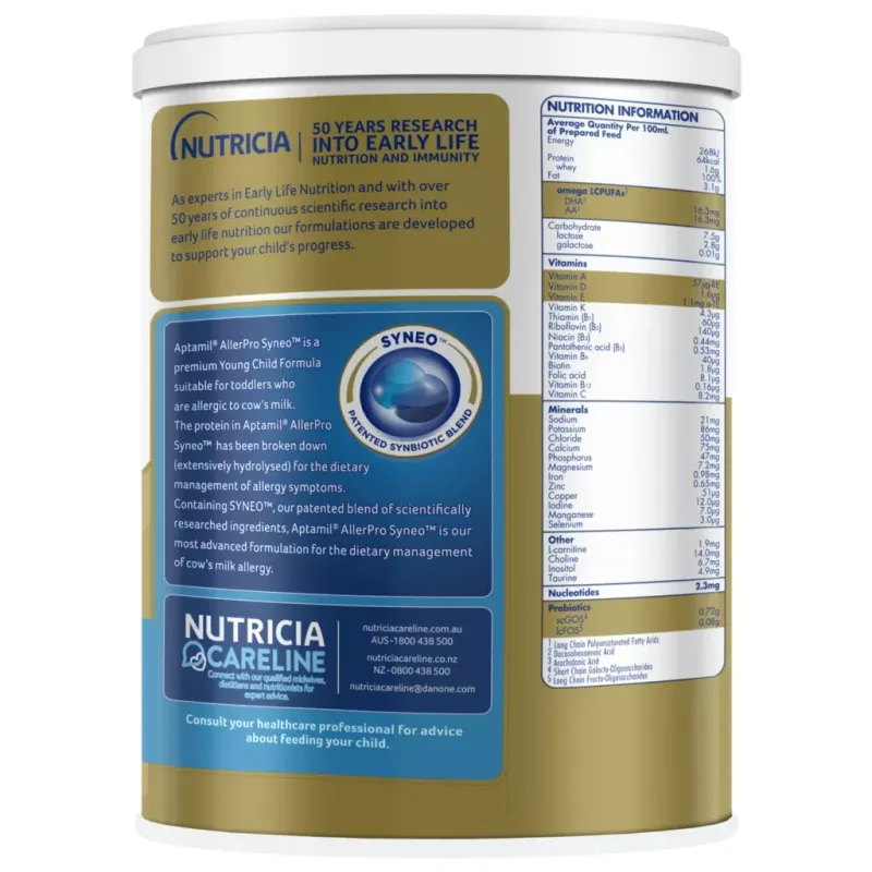 Aptamil AllerPro Syneo 3 Young Child Formula 900g