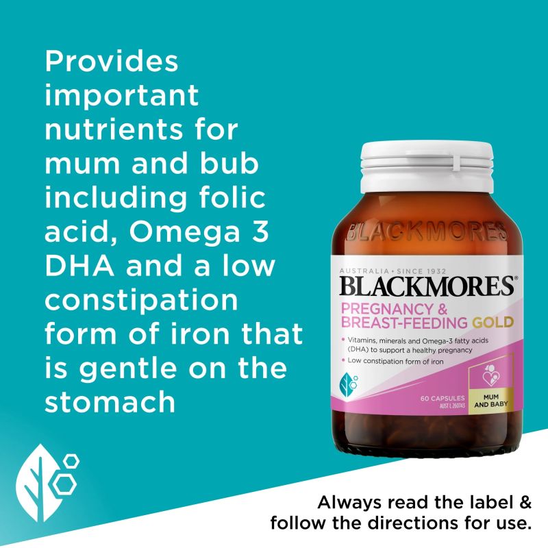Blackmores Pregnancy & Breast-Feeding Gold 60 Capsules