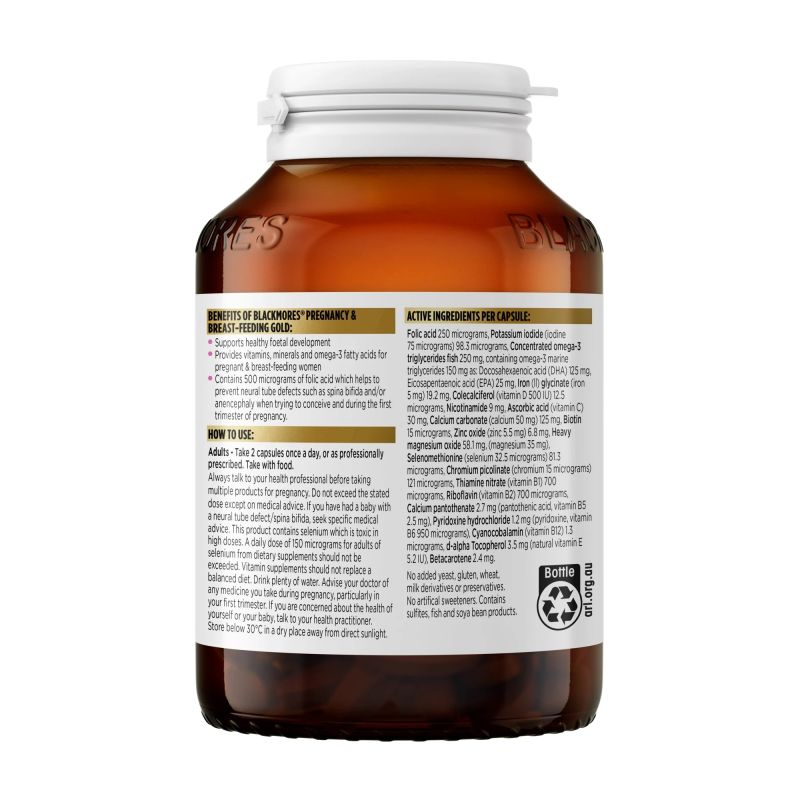 Blackmores Pregnancy & Breast-Feeding Gold 120 Capsules