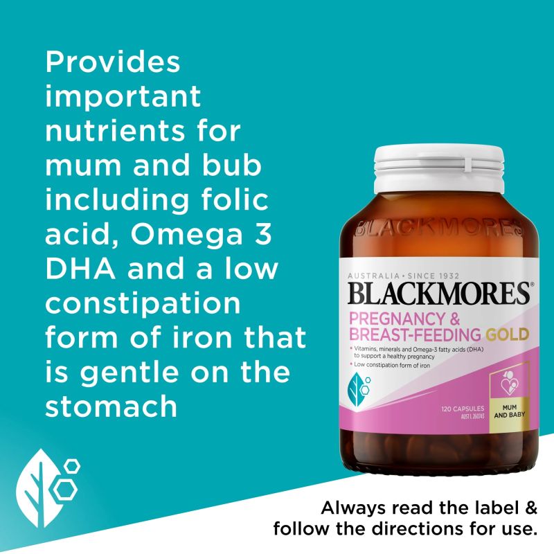 Blackmores Pregnancy & Breast-Feeding Gold 120 Capsules