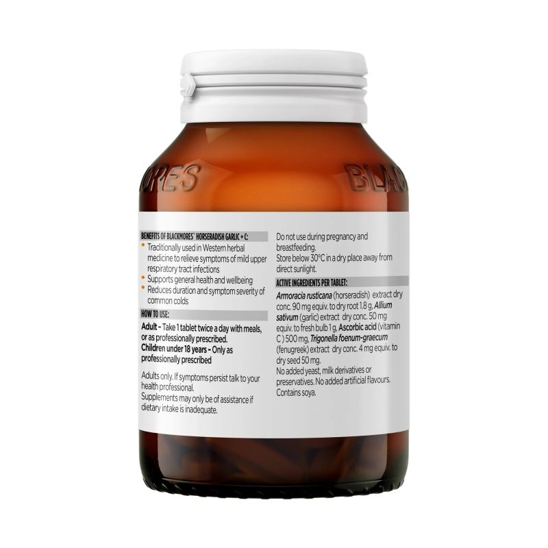 Blackmores Horseradish Garlic + C 90 Tablets