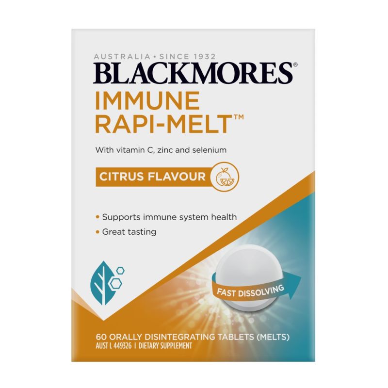 Blackmores Immune Rapi-Melt Citrus Flavour 60 Tablets