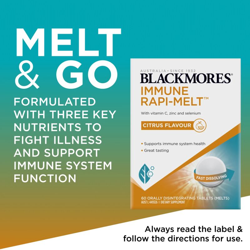 Blackmores Immune Rapi-Melt Citrus Flavour 60 Tablets