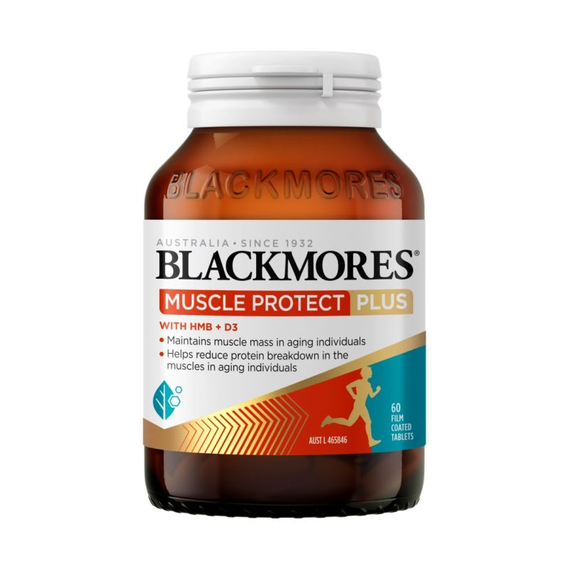 Blackmores Muscle Protect Plus With HMB + D3 60 Tablets