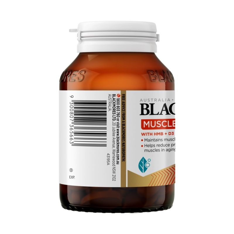 Blackmores Muscle Protect Plus With HMB + D3 60 Tablets