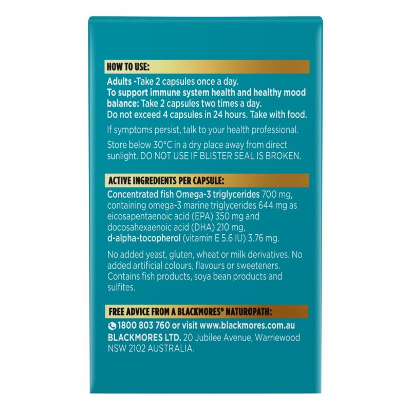 Blackmores Omega Ultra 95 Mini 60 Capsules