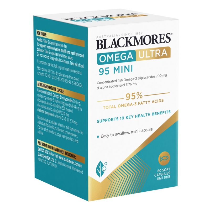 Blackmores Omega Ultra 95 Mini 60 Capsules