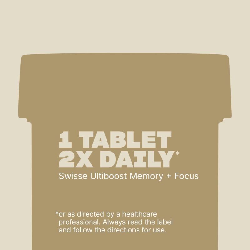 Swisse Ultiboost Memory + Focus 50 Tablets