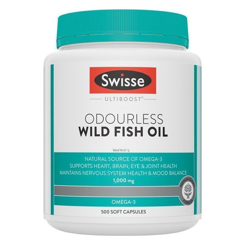 Swisse Ultiboost Odourless Wild Fish Oil 1000mg 200 Capsules