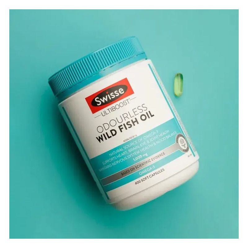 Swisse Ultiboost Odourless Wild Fish Oil 1000mg 400 Capsules