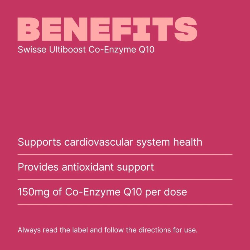 Swisse Ultiboost Co-Enzyme Q10 50 Capsules