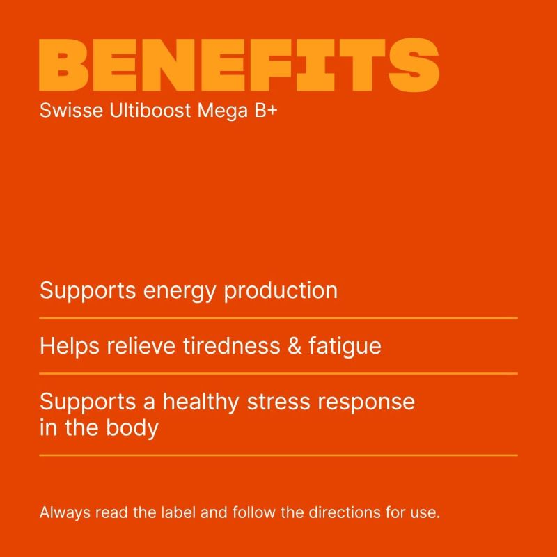 Swisse Ultiboost Mega B+ 60 Tablets