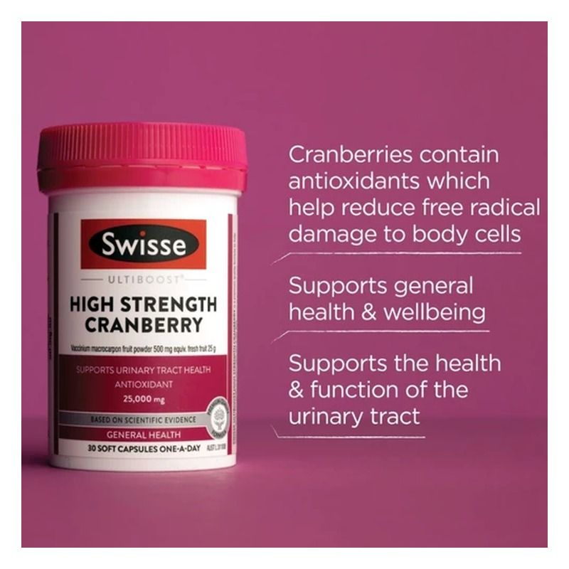 Swisse Ultiboost High Strength Cranberry 30 Capsules