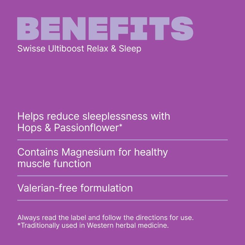 Swisse Ultiboost Relax & Sleep 60 Tablets