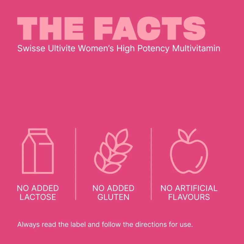 Swisse Ultivite Women's High Potency Multivitamin 40 Tablets