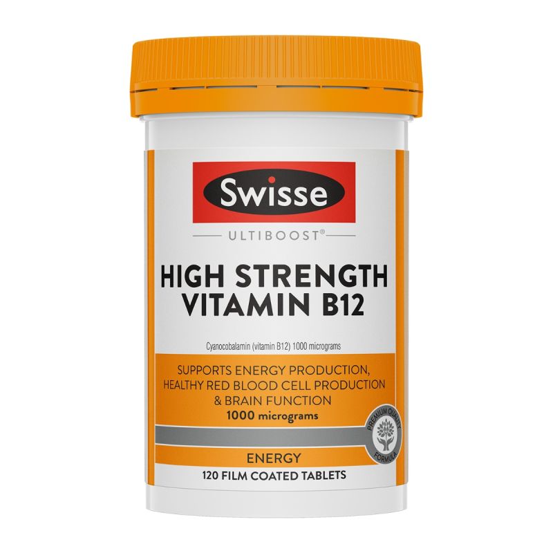 Swisse Ultiboost High Strength Vitamin B12 60 Tablets