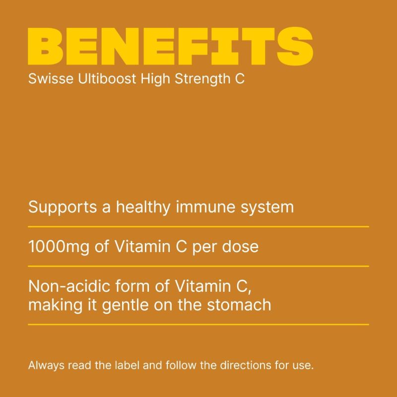 Swisse Ultiboost High Strength Vitamin C 150 Tablets