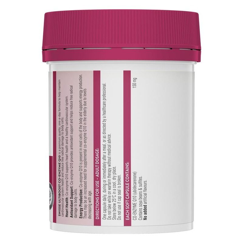 Swisse Co-Enzyme Q10 150mg 180 Capsules