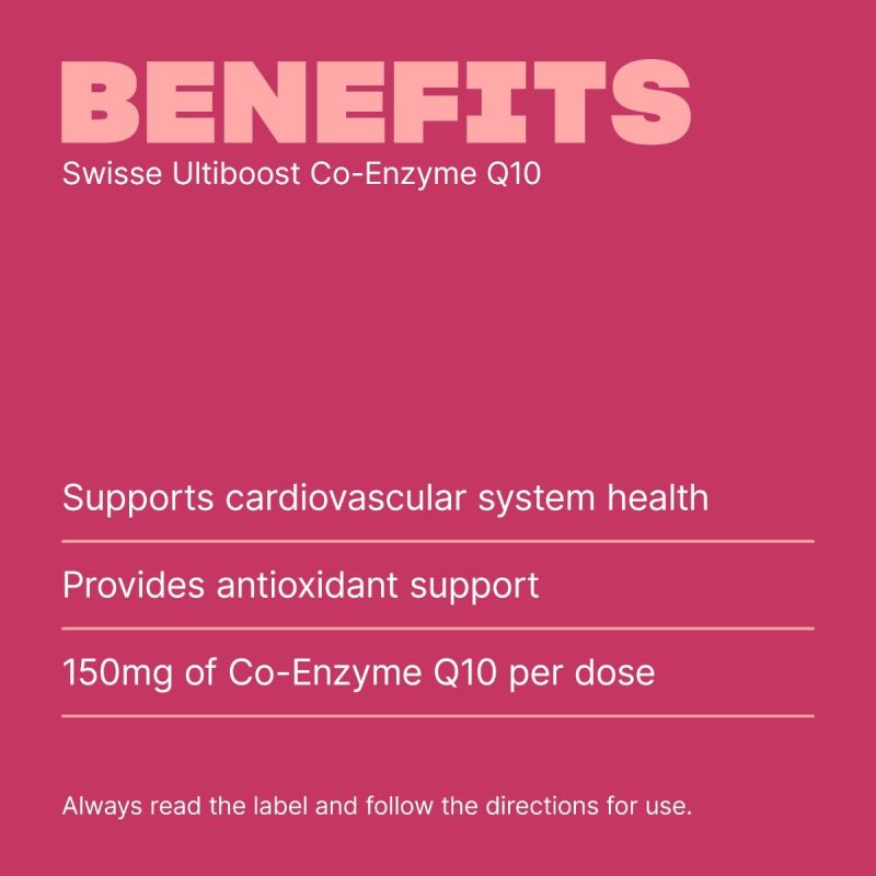 Swisse Co-Enzyme Q10 150mg 180 Capsules