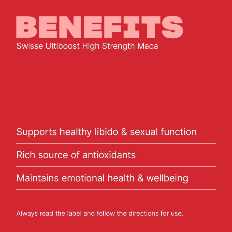 Swisse High Strength Maca 60 Tablets
