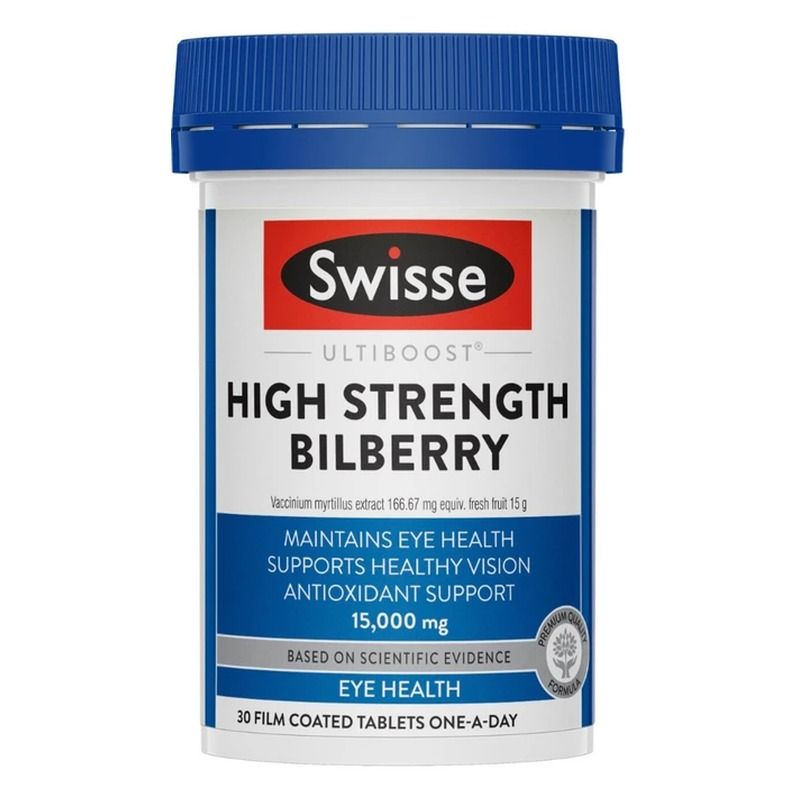 Swisse Ultiboost High Strength Bilberry 15,000mg 30 Tablets