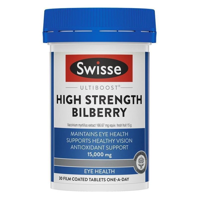 Swisse Ultiboost High Strength Bilberry 15,000mg 30 Tablets