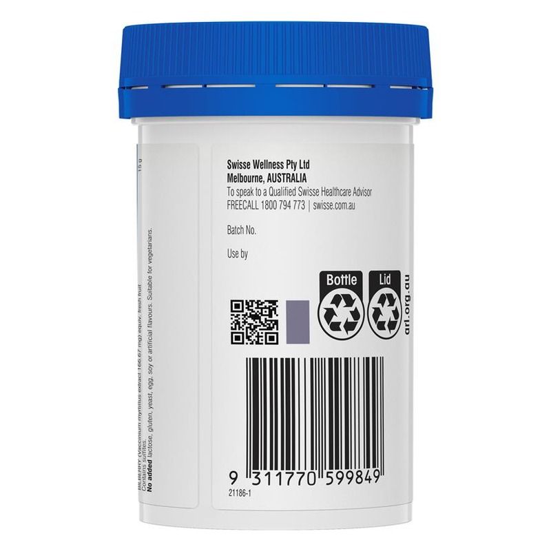 Swisse Ultiboost High Strength Bilberry 15,000mg 30 Tablets