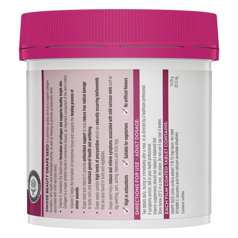 Swisse Ultiboost Grape Seed 14,250mg 300 Tablets