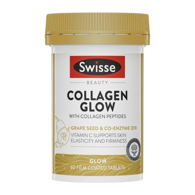 Swisse Beauty Collagen Glow W/Collagen Peptides 60 Tablets