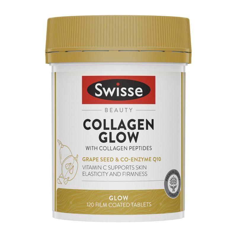 Swisse Beauty Collagen Glow W/Collagen Peptides 60 Tablets