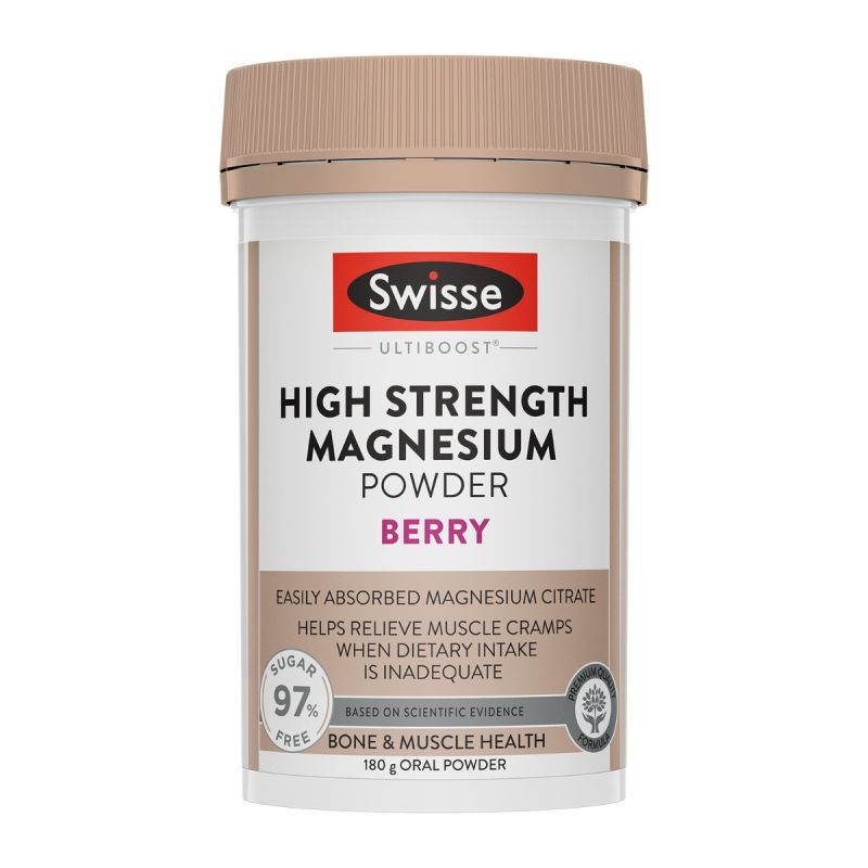 Swisse Ultiboost High Strength Magnesium Powder Berry 180g