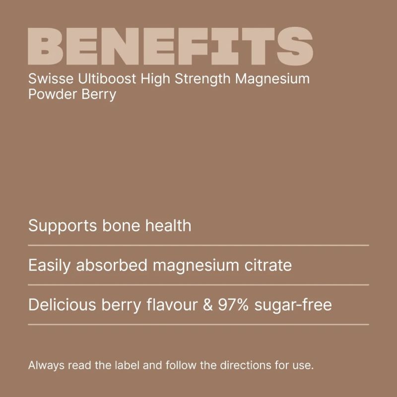 Swisse Ultiboost High Strength Magnesium Powder Berry 180g