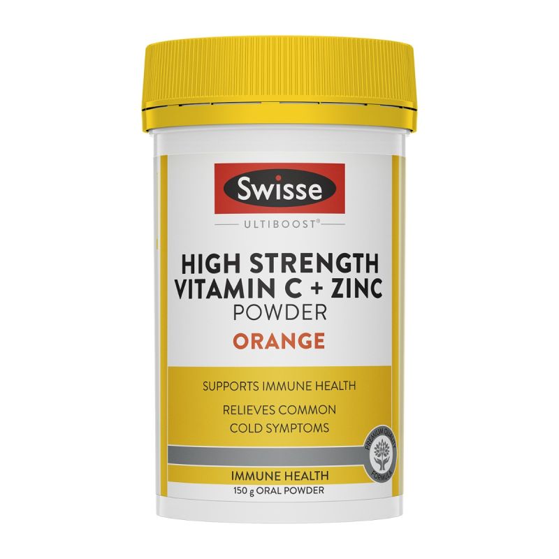 Swisse Ultiboost High Strength Vitamin C + Zinc Powder Orange 150g