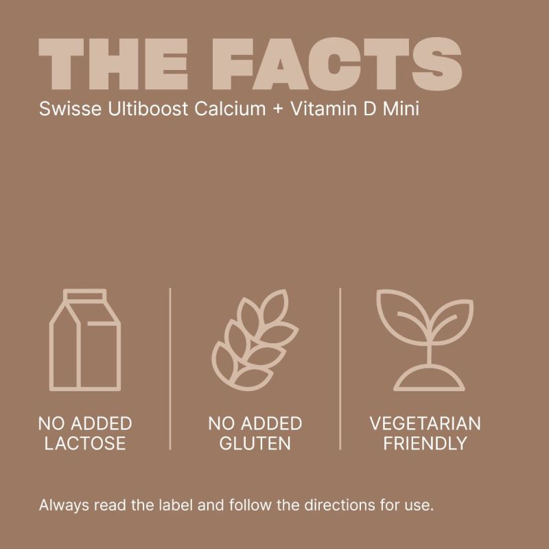 Swisse Ultiboost Calcium + Vitamin D Mini Tabs 300 Tablets