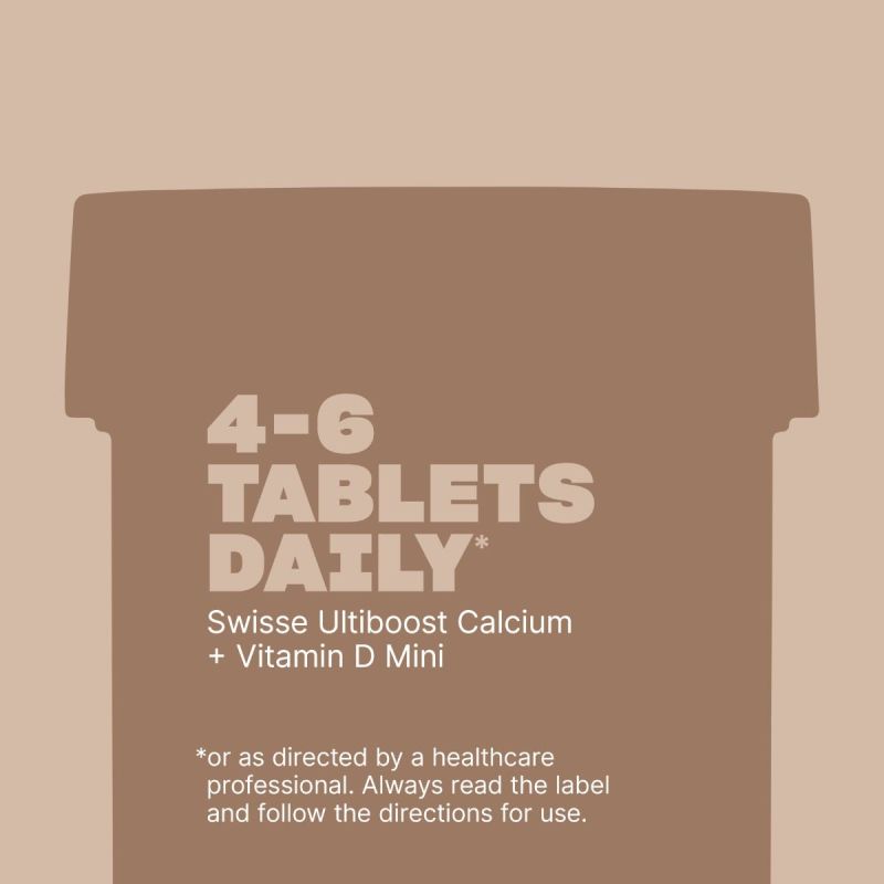 Swisse Ultiboost Calcium + Vitamin D Mini Tabs 300 Tablets