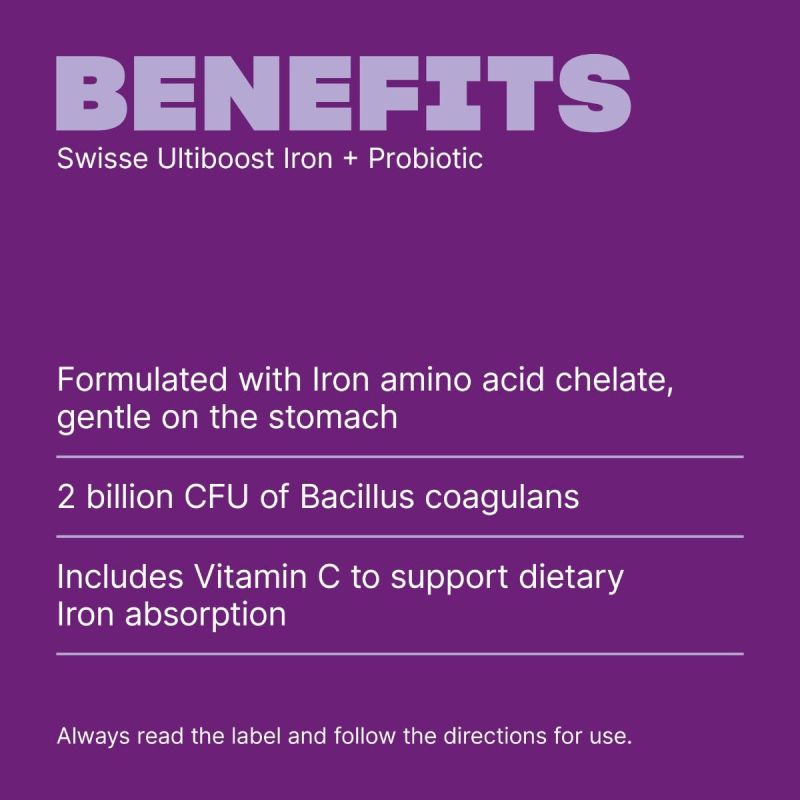 Swisse Ultiboost Iron + Probiotic