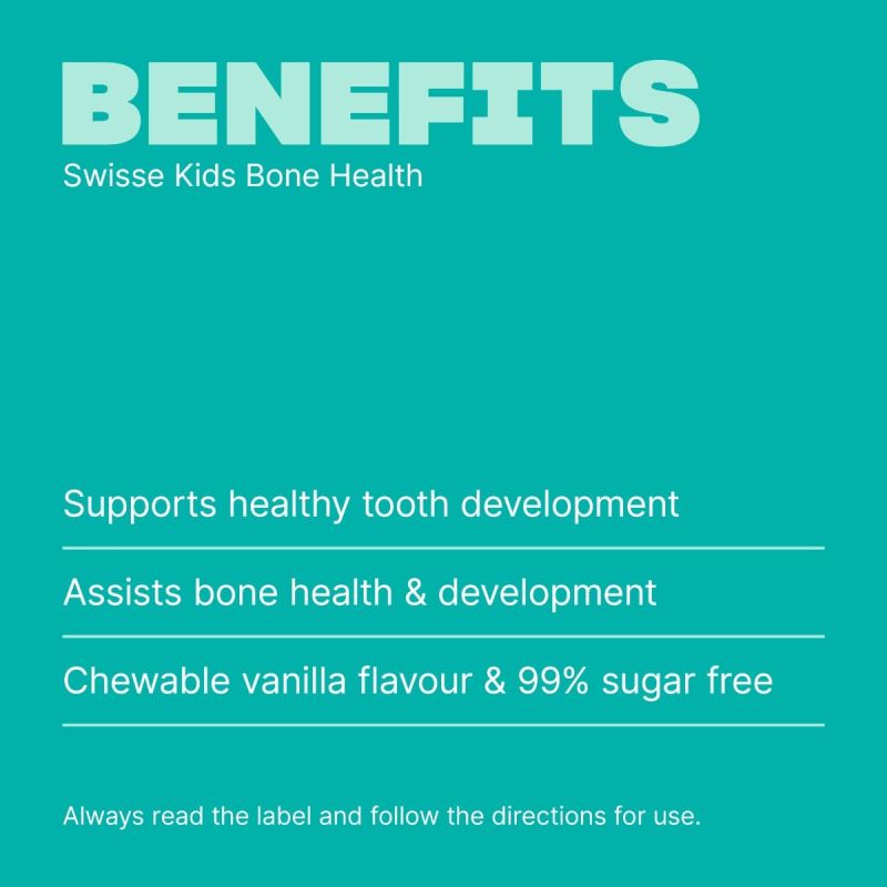 Swisse Kids Bone Health 60 Tablets