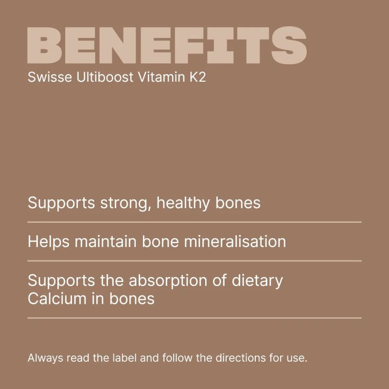 Swisse Ultiboost Vitamin K2 60 Capsules