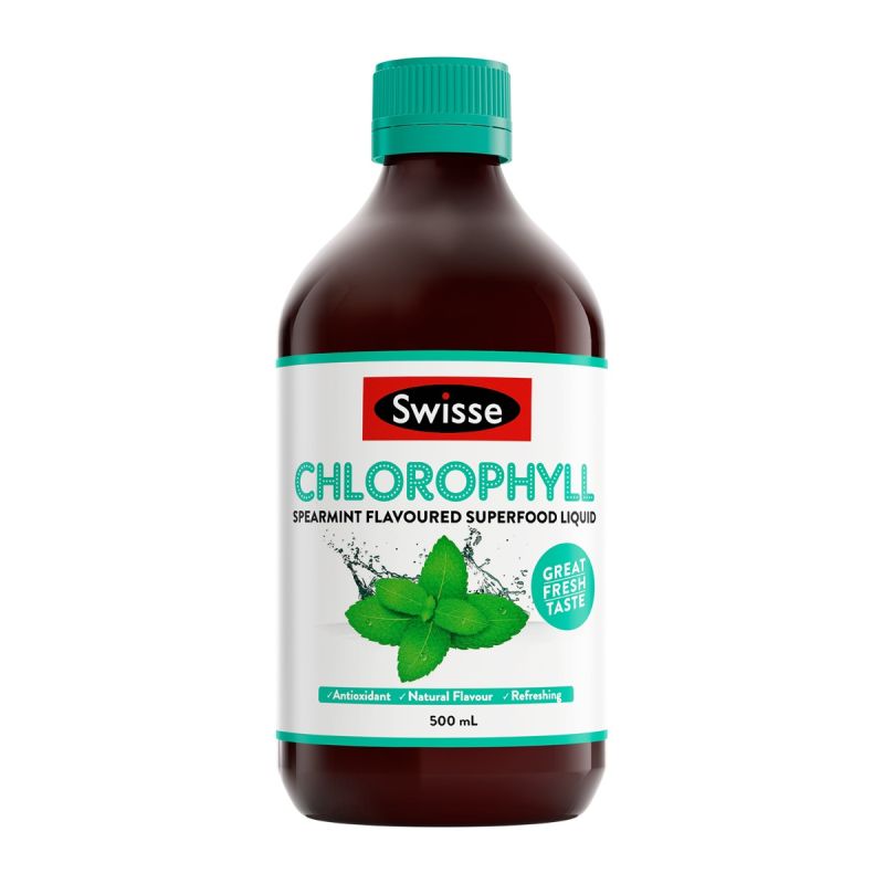 Swisse Chlorophyll Spearmint Flavoured Superfood Liquid 500mL
