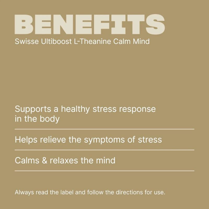 Swisse Ultiboost L-Theanine Calm Mind 50 Capsules