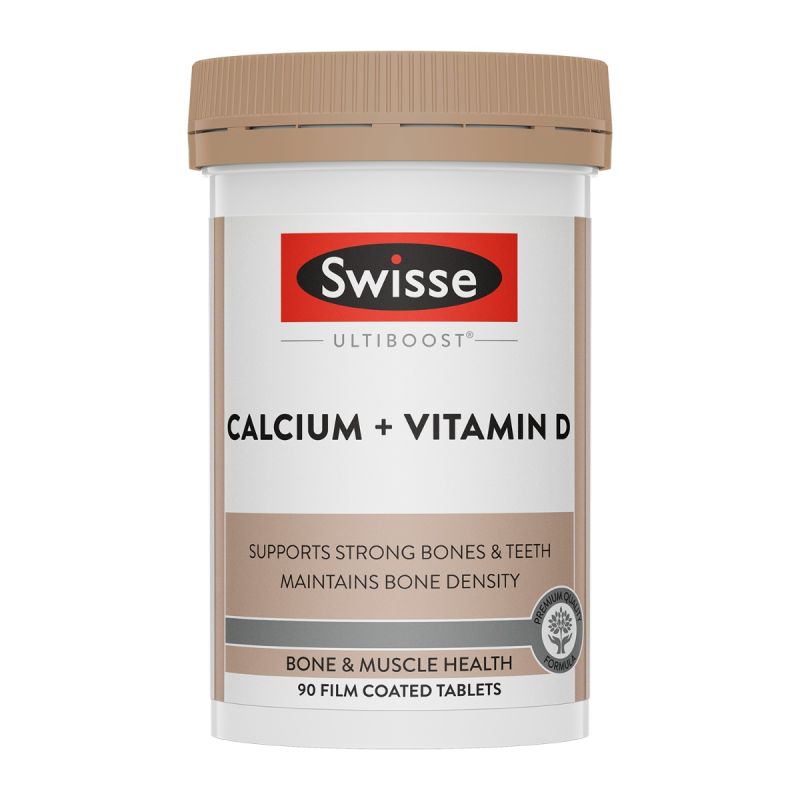 Swisse Ultiboost Calcium + Vitamin D 90 Tablets