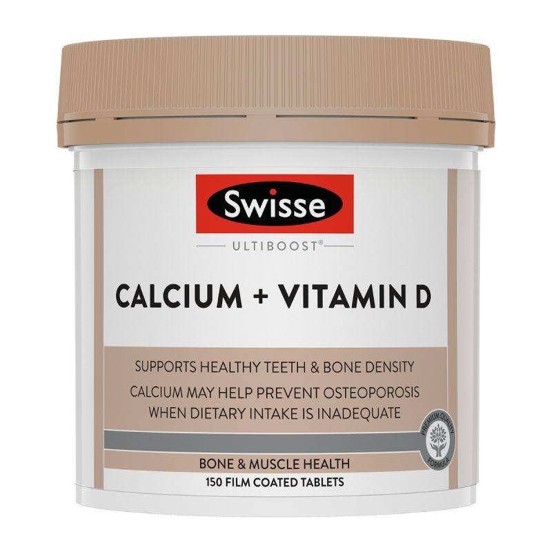Swisse Ultiboost Calcium + Vitamin D 90 Tablets