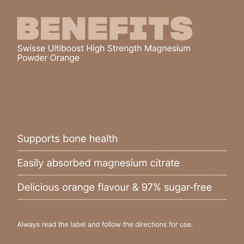Swisse Ultiboost High Strength Magnesium Powder Orange 360g