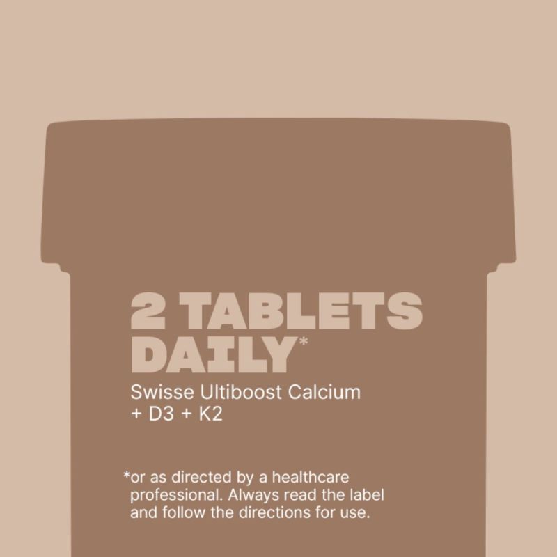 Swisse Ultiboost Calcium + D3 + K2 60 Tablets