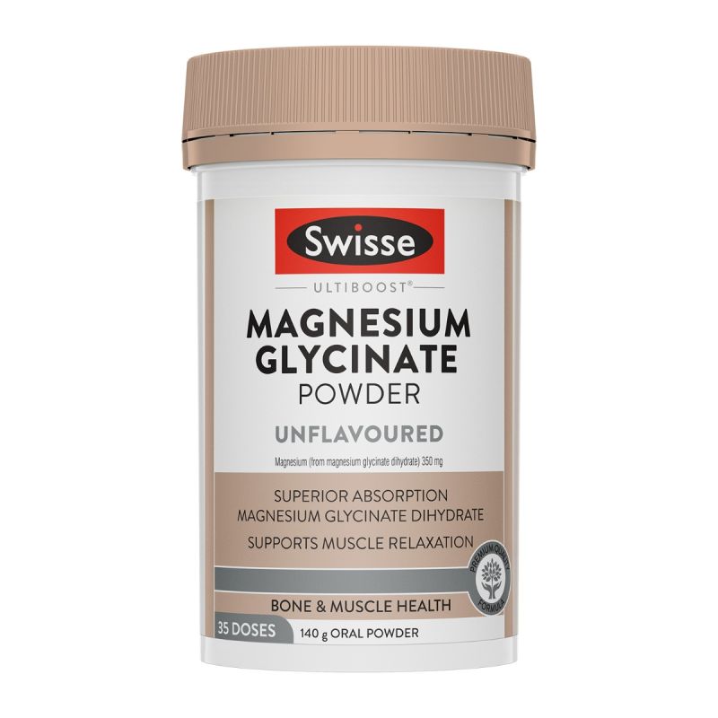 Swisse Ultiboost Magnesium Glycinate Powder Unflavoured 140g