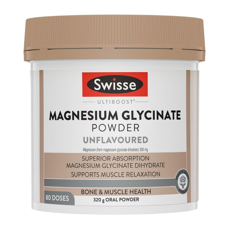 Swisse Ultiboost Magnesium Glycinate Powder Unflavoured 140g