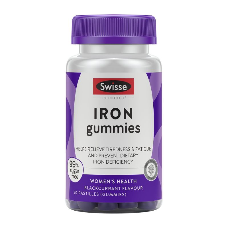 Swisse Ultiboost Iron Gummies with Vitamin C 50 Pastilles