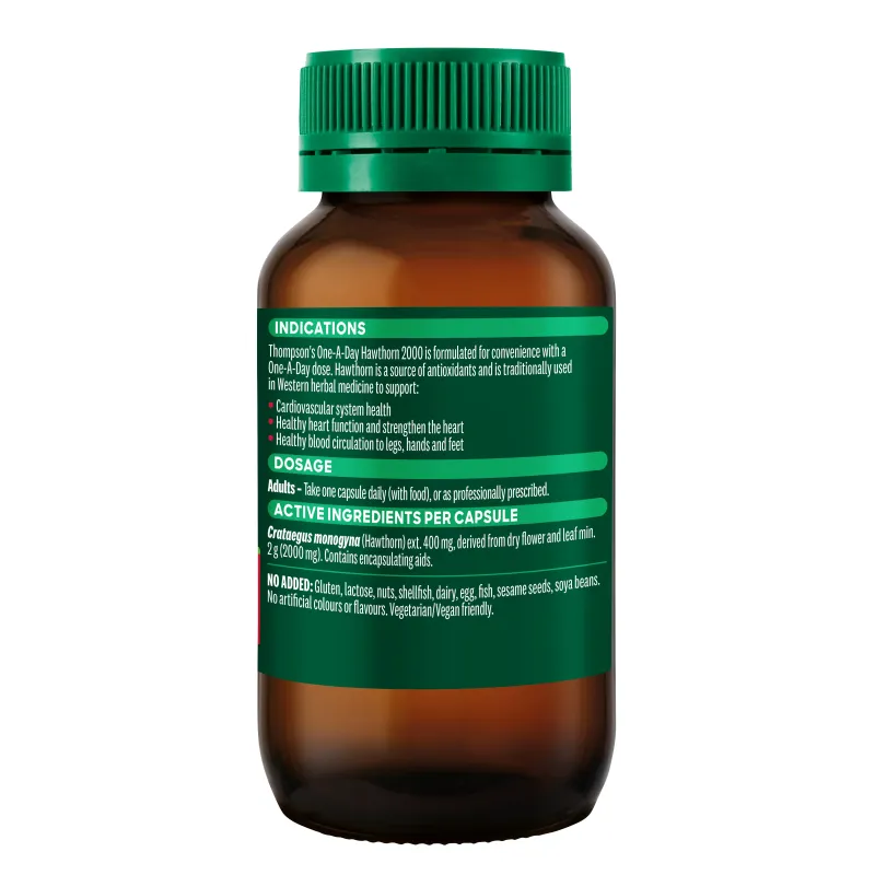 Thompson's One-A-Day Hawthorn 2000 60 Capsules