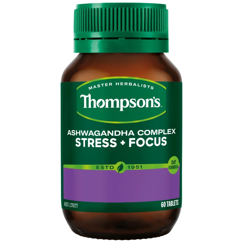 Thompson's Ashwagandha Complex Stress + Focus 60 Tablets