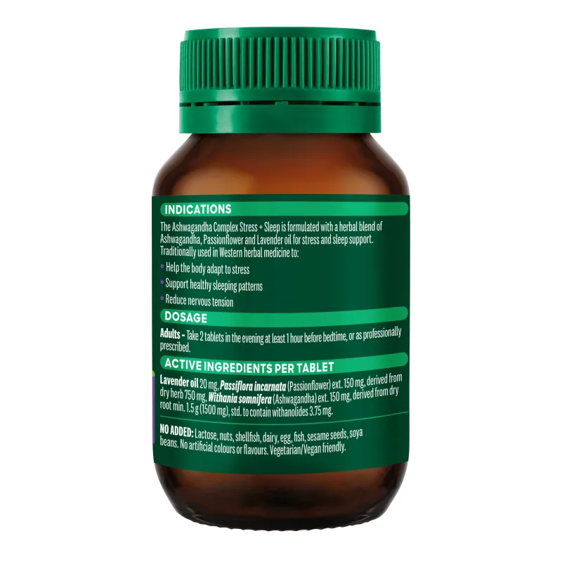 Thompson's Ashwagandha Stress + Sleep 60 Tablets